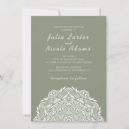 Invitación Persian Jewel Arch Ordinate Mandala Wedding