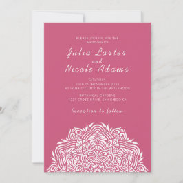 Invitación Persian Jewel Arch Ordinate Mandala Wedding