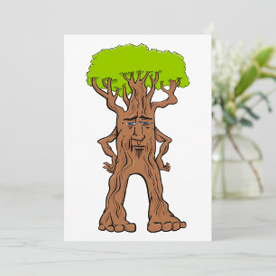 Invitación Personaje de árbol andante Fantasía Criatura de ár