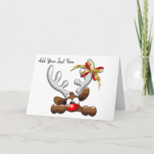 Invitación Personaje de Navidades divertidos y desconcertados