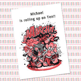 Invitación Personajes de la fiesta de cumpleaños de Fun Bowli