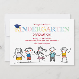 Invitación Personajes de palitos