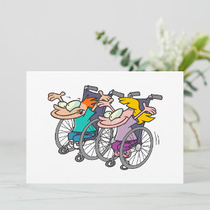 Invitación Personajes Divertidos de Deportes Adaptativos en C