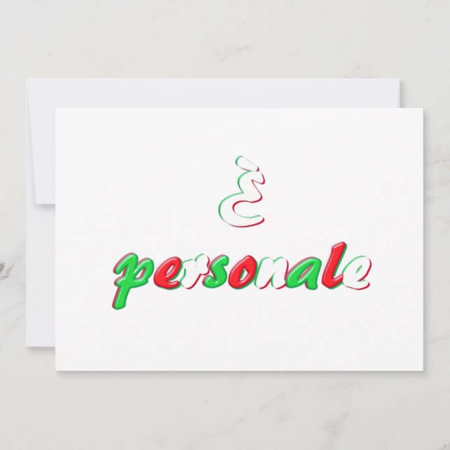 Invitación personal (Anverso)