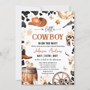 Invitación Personal A Little CowBoy Baby Shower