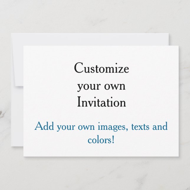 Invitación ¡Personalice su propia invitación! (Anverso)