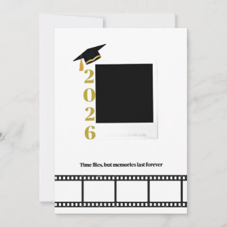 Invitación Personalisable photo graduation Card