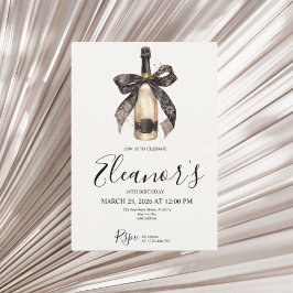 Invitación Personalised 18th Champagne Birthday Invitation