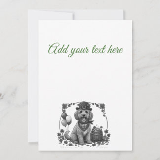 Invitación Personalised Lucky Cockapoo St. Patrick's Day