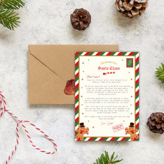 Invitación Personalised Official Letter from Santa Nice List