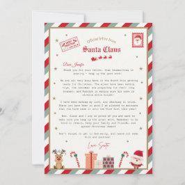 Invitación Personalised Official North Pole Santa Gift Tags