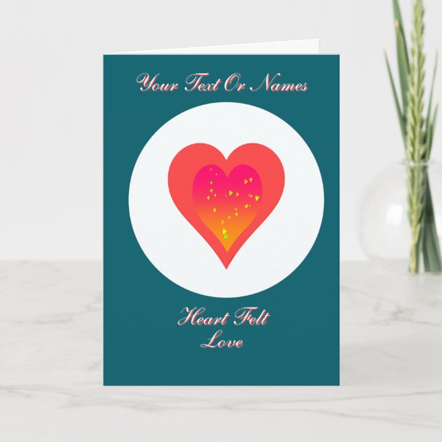 Invitación Personaliza Amor Sentido Turquesa (Anverso)