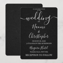Personaliza: Boda con Textura Negra Minimalista