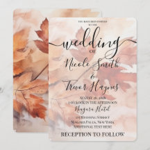 Personaliza: Boda de Rama Frondosa de Acuarela de 