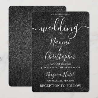 Invitación Personaliza: Boda Grunge Gris Texturizado