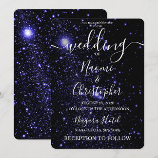 Invitación Personaliza: Boda Luces Índigo