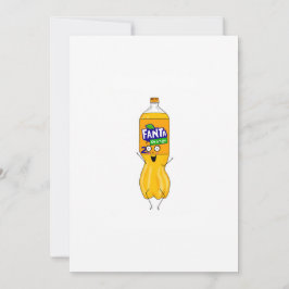 Invitación Personaliza fantástica, soda naranja