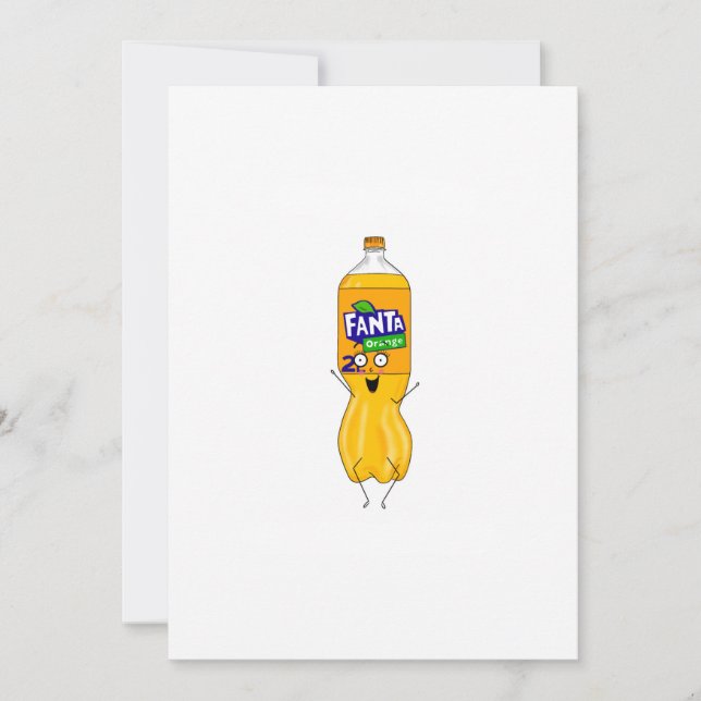 Invitación Personaliza fantástica, soda naranja (Anverso)