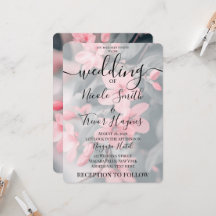 Personaliza: Flor de cerezo rosa hojas verdes boda