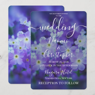 Invitación Personaliza: Flores Bodas Sueño Púrpura