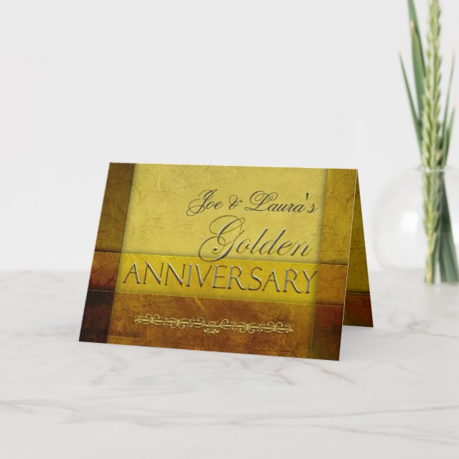 Invitación Personaliza tu propio Aniversario de Bodas de Oro (Anverso)