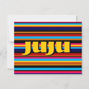 Invitación Personalizable Banda multicolor