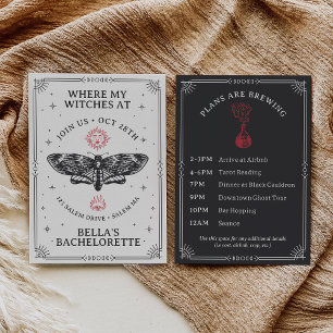 Invitación Personalizable Boho Coven Bachelorette