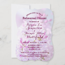 Invitación personalizable de cena de ensayo boda