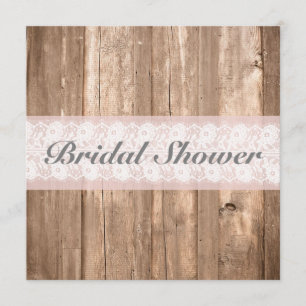 Invitación Personalizable de ducha de novia rusa Shabby