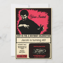 Invitación Personalizable de estilo Count Dante