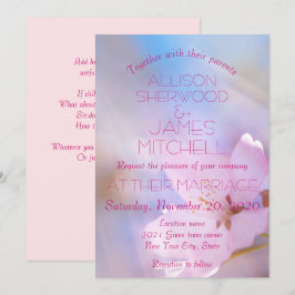 Invitación Personalizable de floración de cerezo de invitació
