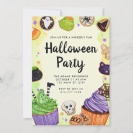 Invitación Personalizable de Halloween Trick o Tret Fiesta