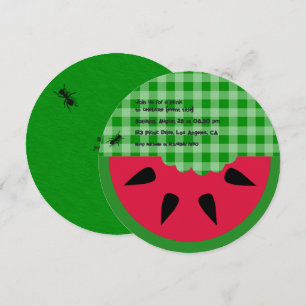 Invitación Personalizable de la fiesta de cumpleaños de veran