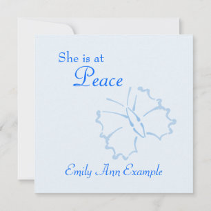 Invitación personalizable de la muerte - mariposa