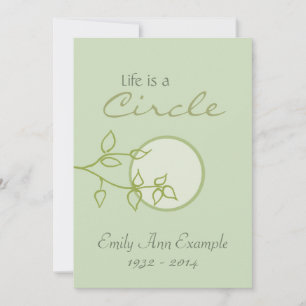 Invitación personalizable de muerte (hojas)