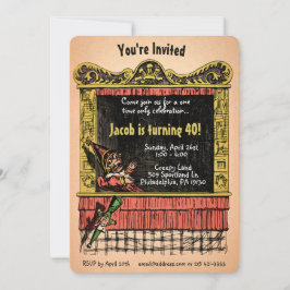 Invitación Personalizable de punzón de época y estilo judía