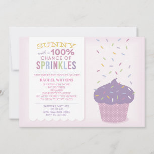 Invitación personalizable de Sprinkle de bebé con 