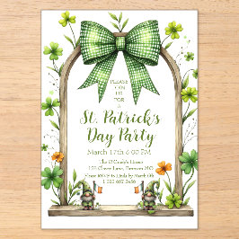 Invitación personalizable del Día de San Patricio