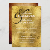 Personalizable del Mapa del Viejo Mundo del Oro An