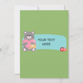 INVITACIÓN PERSONALIZABLE DEL OSO