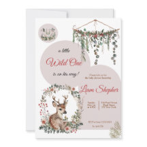 Personalizable Encantador Woodland Baby Shower