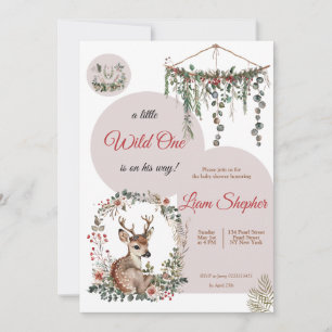 Invitación Personalizable Encantador Woodland Baby Shower