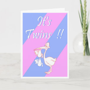 Invitación Personalizable "es gemelos!!" (Muchacho/chica)