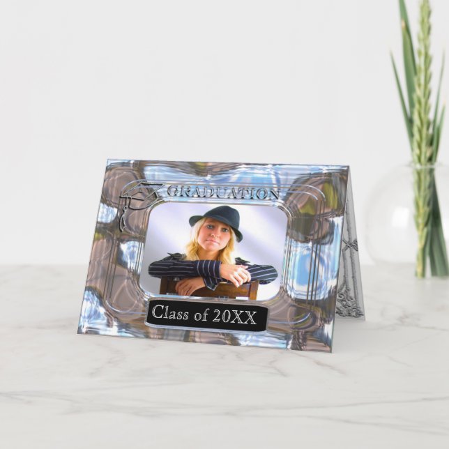 Invitación Personalizable fotográfico de clase de graduación (Anverso)