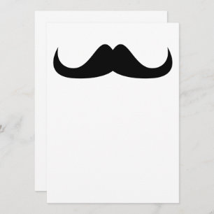 Invitación Personalizable Guay Black Handlebar bigote Invite