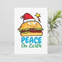Personalizable hamburguesa paz en la tierra