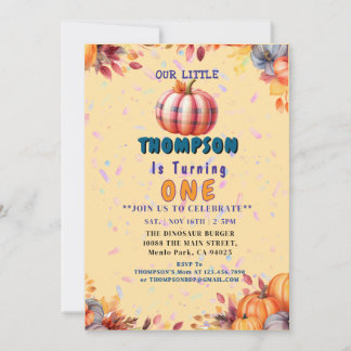 Invitación Personalizable "Noche 1.ª fiesta de cumpleaños"
