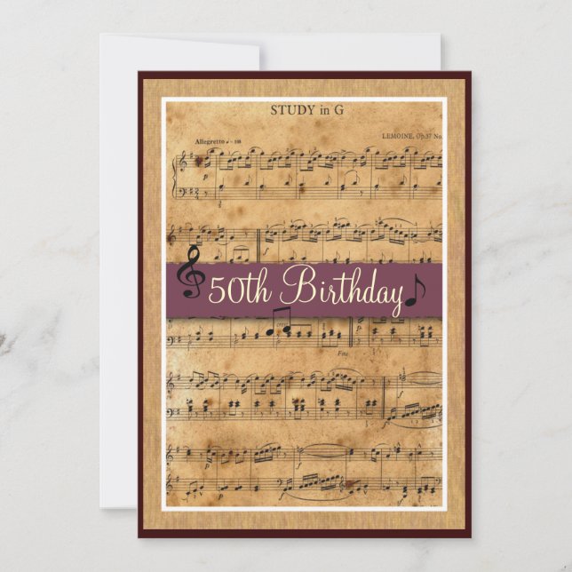 Invitación personalizable para fiesta de cumpleaño (Anverso)