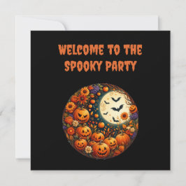 Invitación personalizable para fiesta de Halloween