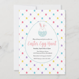 Invitación personalizable para la búsqueda de huev